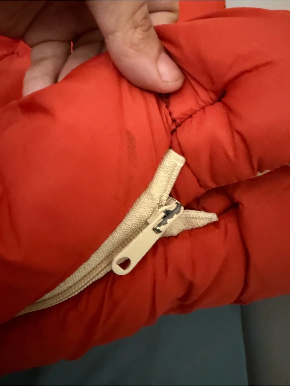 1980s/1970s Vintage orange Sleeping Bag - great for outdoor camping